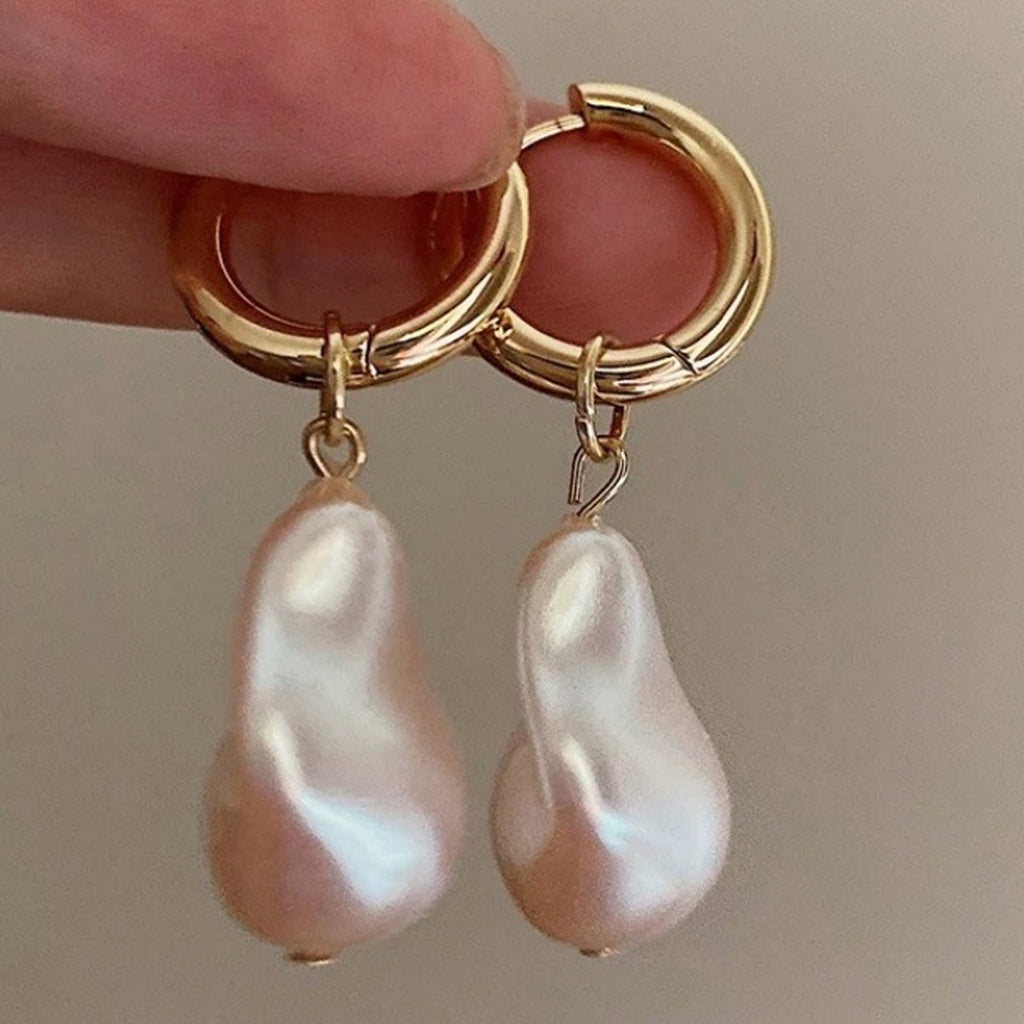 My Muse French Drop Baroque Pearl Earrings