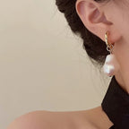 My Muse French Drop Baroque Pearl Earrings