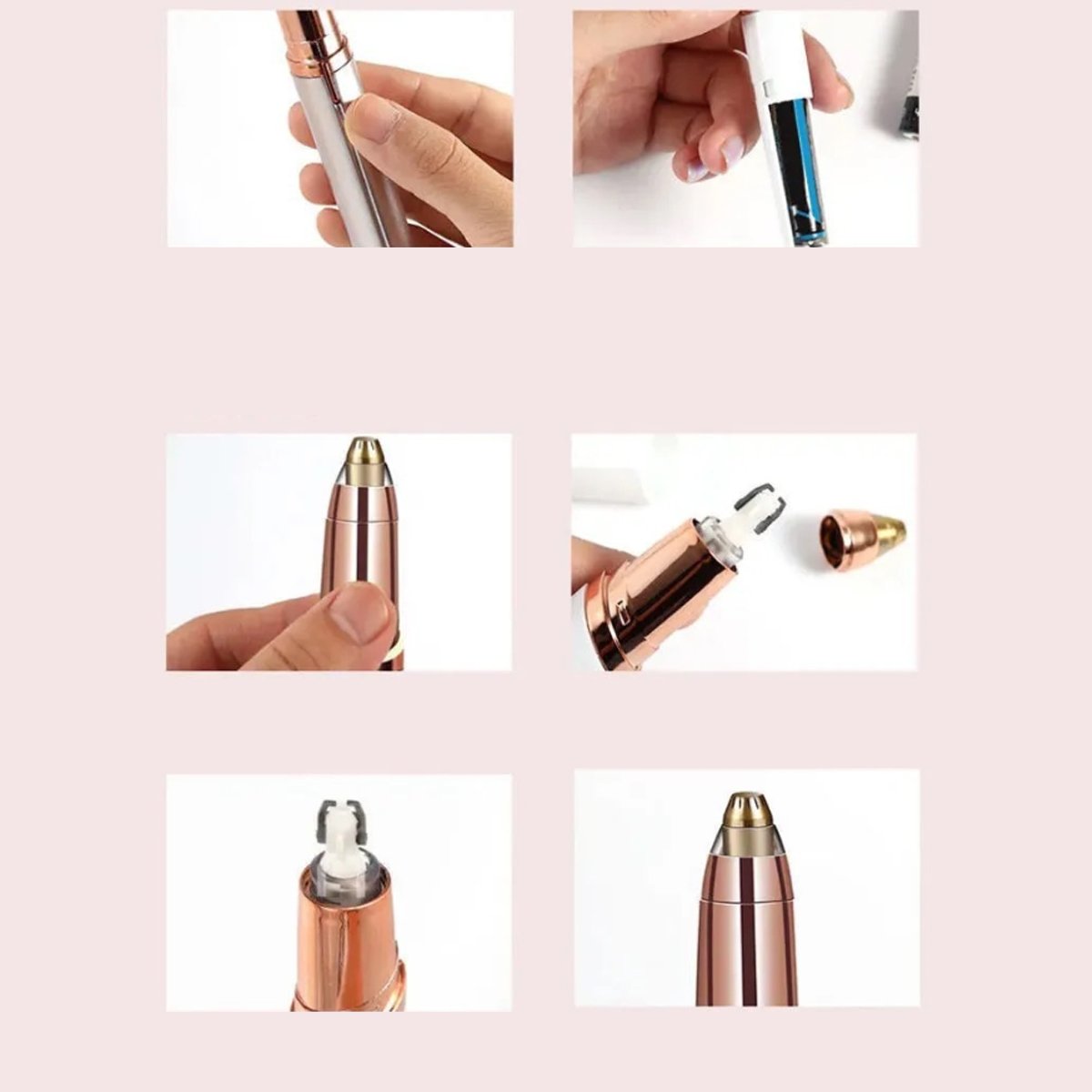 Velvet Brow Sculpting Wand Rechargeable Electric Eyebrow Trimmer