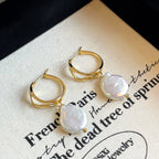 Majestic Aura Handcrafted Baroque Pearl Earrings