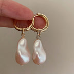 My Muse French Drop Baroque Pearl Earrings