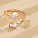 Summer Moon Baroque Pearl Y-Link Pendant Necklace Bracelet and Ring Set
